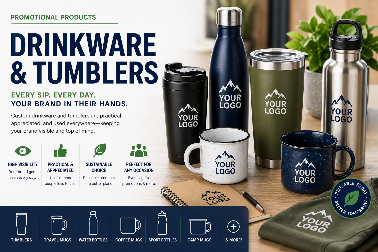 Drinkware & Tumblers: Keep Your Brand in Their Hands Every Day