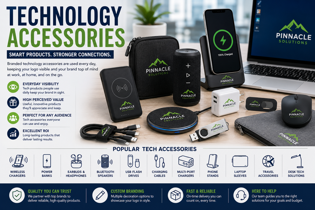 Technology Accessories: Smart Promotional Products That Keep Your Brand Connected